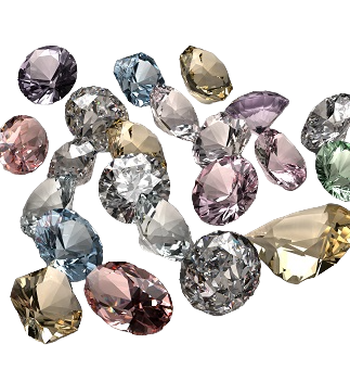 Lab Coloured Melee Diamonds